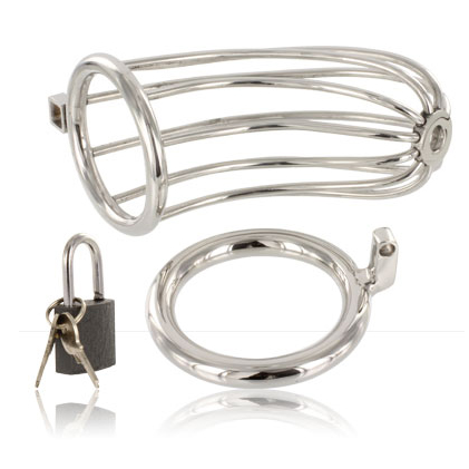 METAL HARD - GAIOLA DE CASTIDADE TIPO PÁSSARO - Sex Shop Sexy