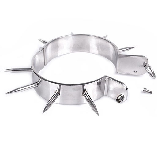 METAL HARD - COLLAR DE ESCLAVO BDSM CON PUNTOS