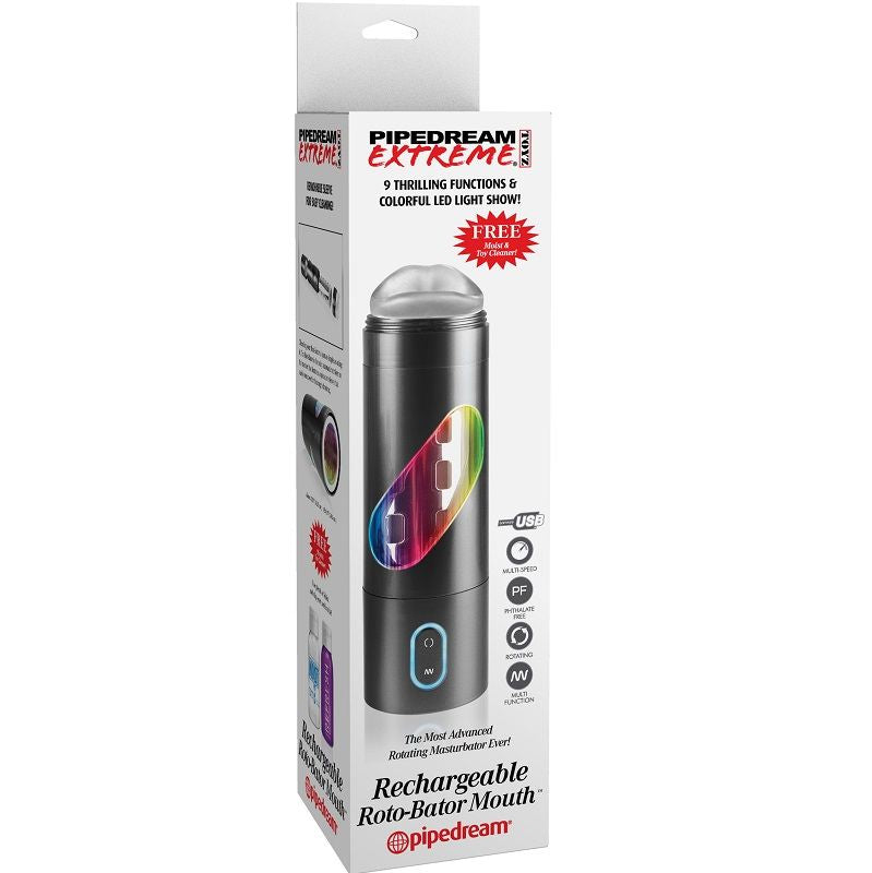 EXTREME TOYZ - ROTO BATOR USB MASTURBADOR MASCULINO BOCA - Sex Shop Sexy