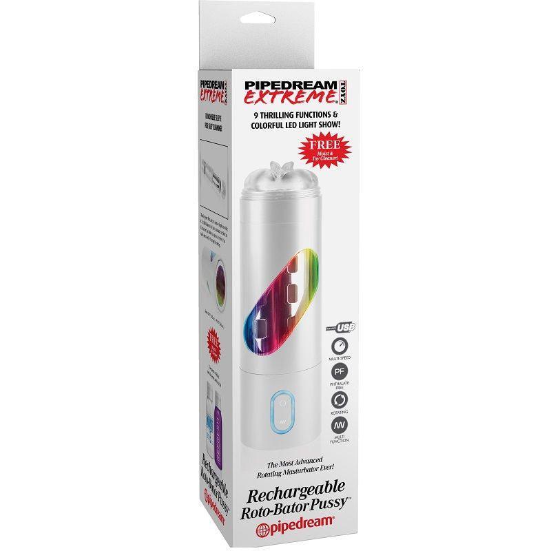 EXTREME TOYZ - ROTO BATOR USB MASTURBADOR MASCULINO VAGINA - Sex Shop Sexy
