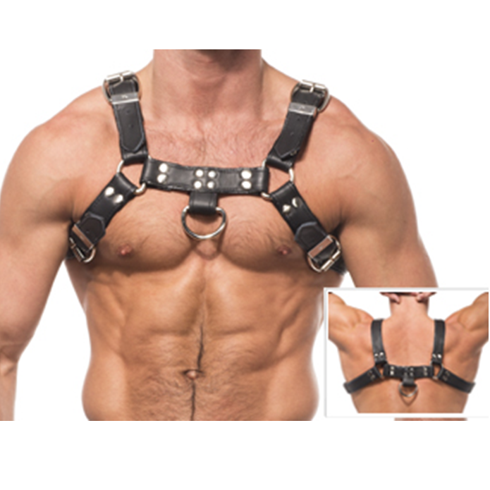 LEATHER BODY – ARNÊS COM CORRENTES III - Sex Shop Sexy