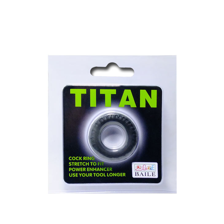 BAILE - TITAN COCKRING PRETO E VERDE 2 CM - Sex Shop Sexy