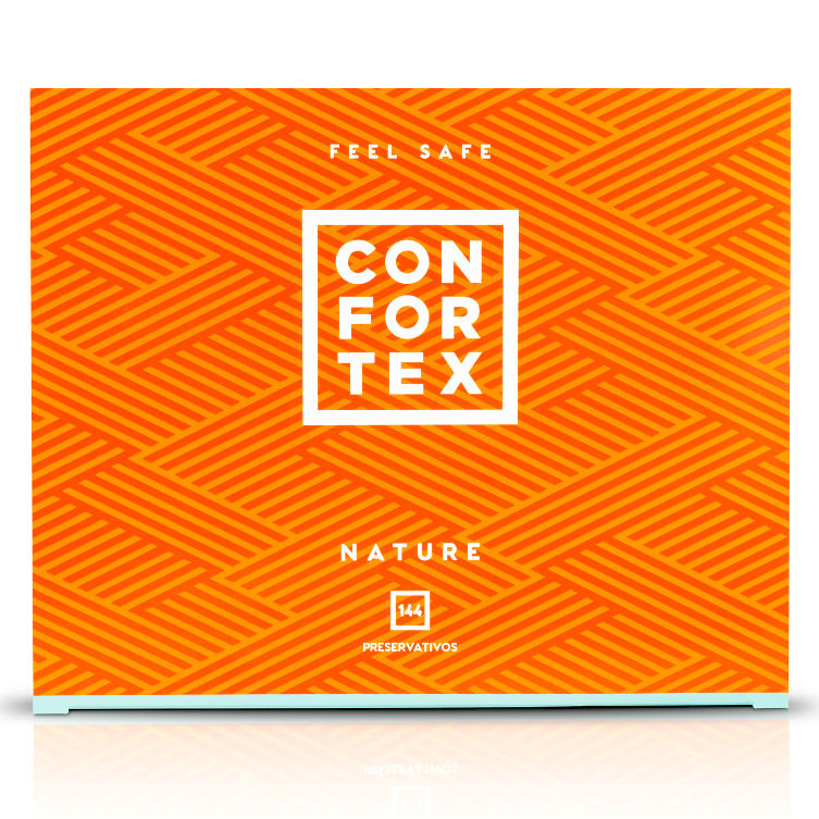 CONFORTEX - PRESERVATIVOS NATURE CAIXA 144 UNIDADES - Sex Shop Sexy