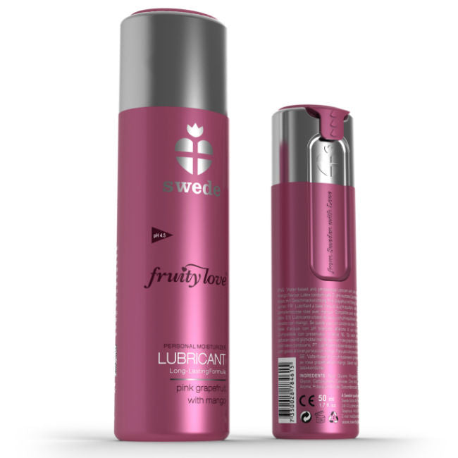 SWEDE - FRUITY LOVE LUBRIFICANTE TORANJA ROSA COM MANGA 50 ML - Sex Shop Sexy