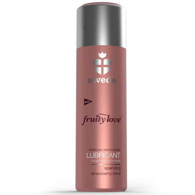 SWEDE - FRUITY LOVE LUBRIFICANTE MORANGOS COM CHAMPANHE 100 ML - Sex Shop Sexy