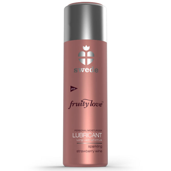 SWEDE - FRUITY LOVE LUBRIFICANTE MORANGOS COM CHAMPANHE 50 ML - Sex Shop Sexy