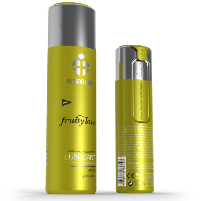 SWEDE - FRUITY LOVE LUBRIFICANTE MAÇÃ GOLDEN E BAUNILHA 100 ML - Sex Shop Sexy