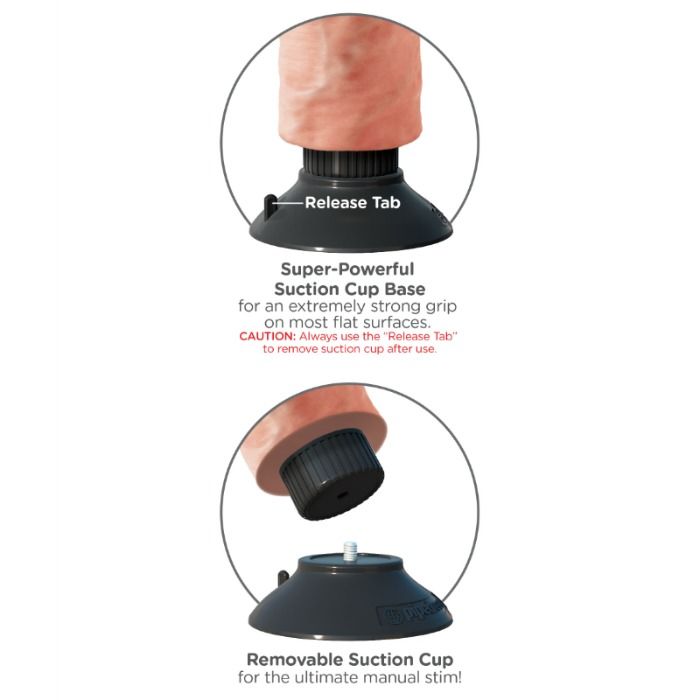 KING COCK - DILDO VIBRANTE CON TESTÍCULOS 25.5 CM COLOR NATURAL