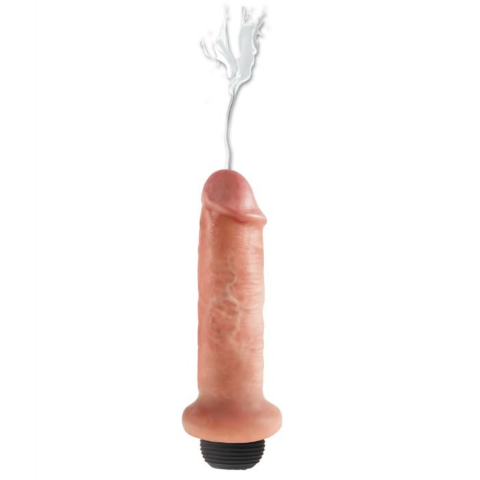 KING COCK - DILDO SQUIRTING 17,8 CM NATURAL - Sex Shop Sexy