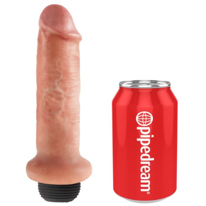 KING COCK - DILDO SQUIRTING 17,8 CM NATURAL - Sex Shop Sexy