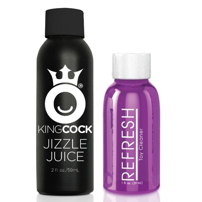 KING COCK - DILDO SQUIRTING 17,8 CM NATURAL - Sex Shop Sexy
