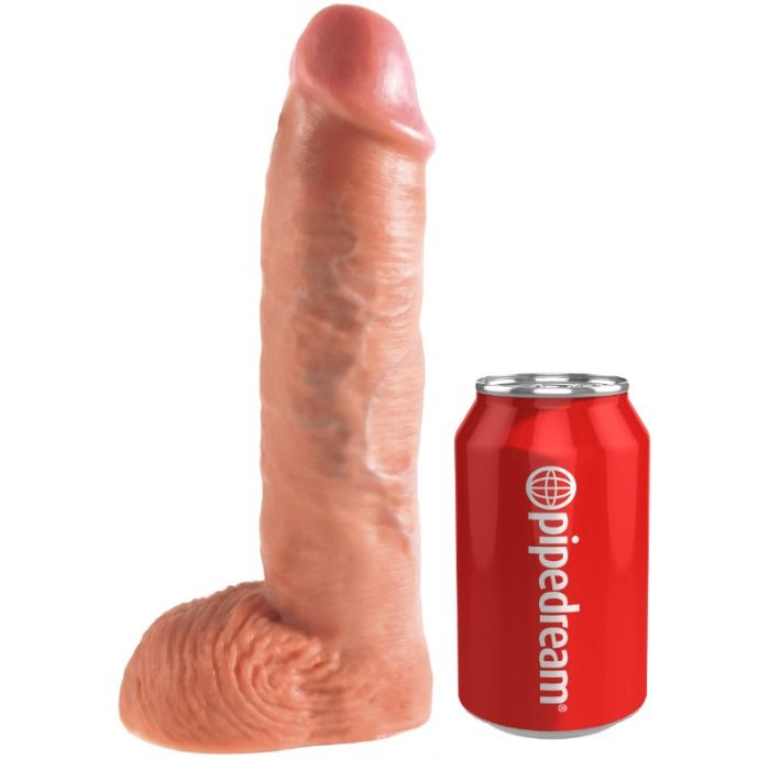 KING COCK - ARNÊS COM DILDO OCO 25.5 CM TOM NATURAL - Sex Shop Sexy