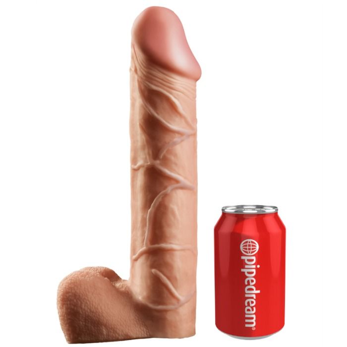 KING COCK - ARNÊS COM DILDO OCO 30.5 CM TOM NATURAL - Sex Shop Sexy