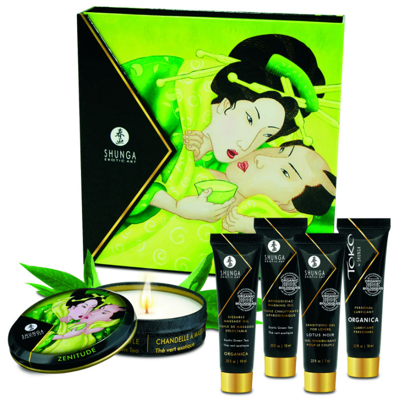 SHUNGA - KIT SECRET GEISHA CHÁ VERDE ORGÂNICO - Sex Shop Sexy