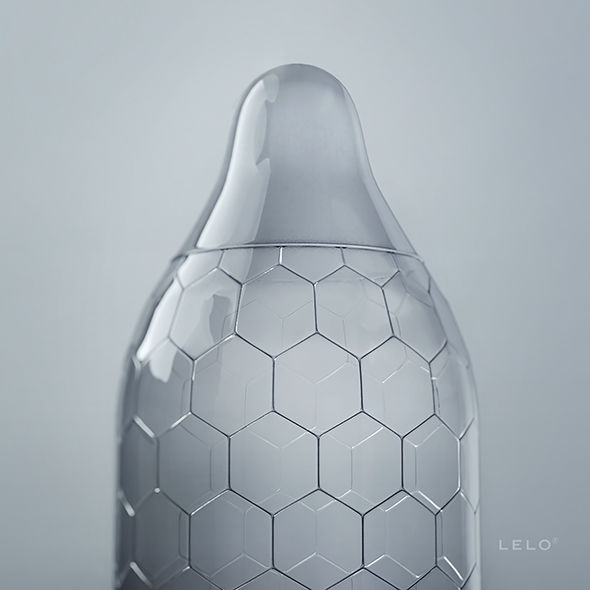 LELO - HEX PRESERVATIVOS CAIXA 3 UNIDADES - Sex Shop Sexy