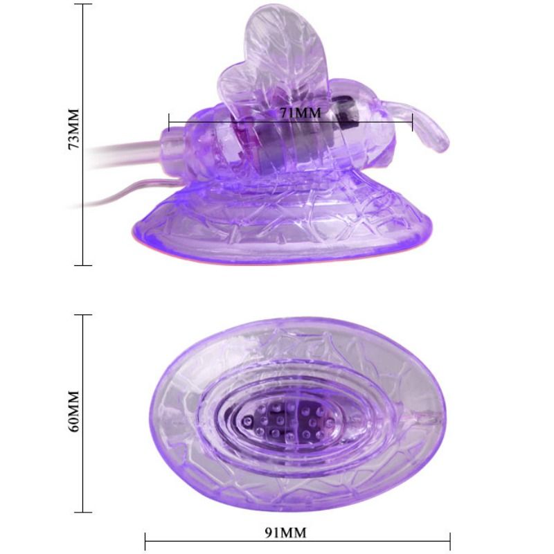 BAILE - BORBOLETA VIBRADORA PARA ESTIMULAÇÃO CLITORIANA LILÁS - Sex Shop Sexy