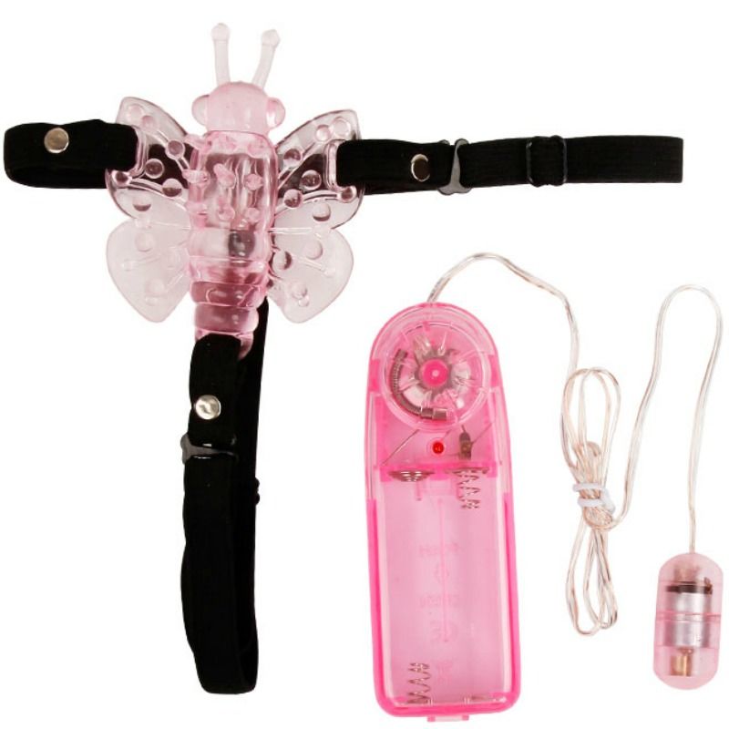 BAILE - ARNÊS COM BORBOLETA VIBRADORA MULTIVELOCIDADE - Sex Shop Sexy