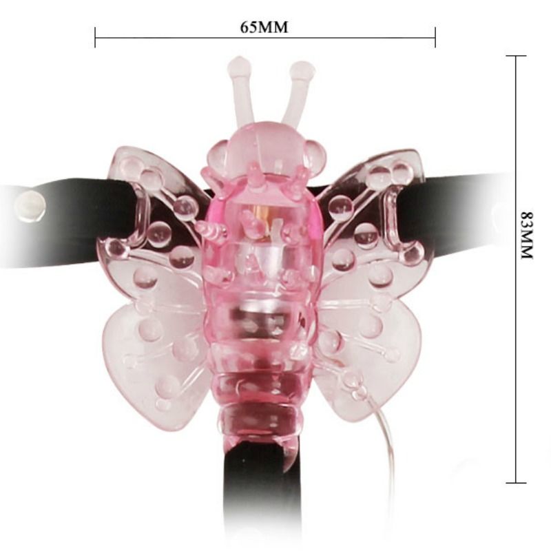 BAILE - ARNÊS COM BORBOLETA VIBRADORA MULTIVELOCIDADE - Sex Shop Sexy