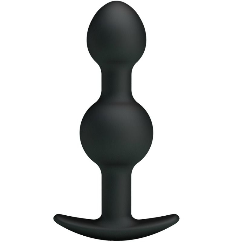 Bolas Anais de Silicona de Estimulación Especial 10.3 cm Negro