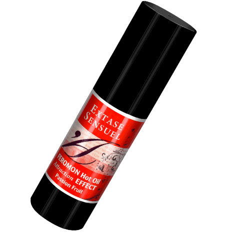 EXTASE SENSUAL - ÓLEO DE MASSAGEM EFEITO CALOR COM FEROMONAS FRUTA DA PAIXÃO 30 ML - Sex Shop Sexy