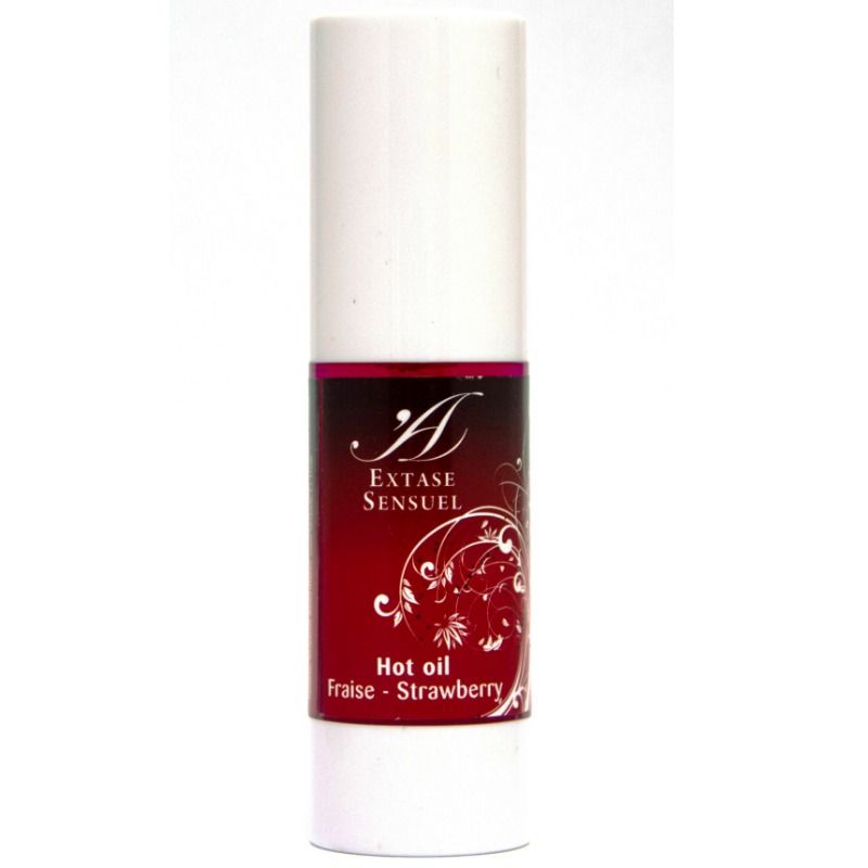 EXTASE SENSUAL - ÓLEO ESTIMULANTE CALOR MORANGO 30 ML - Sex Shop Sexy
