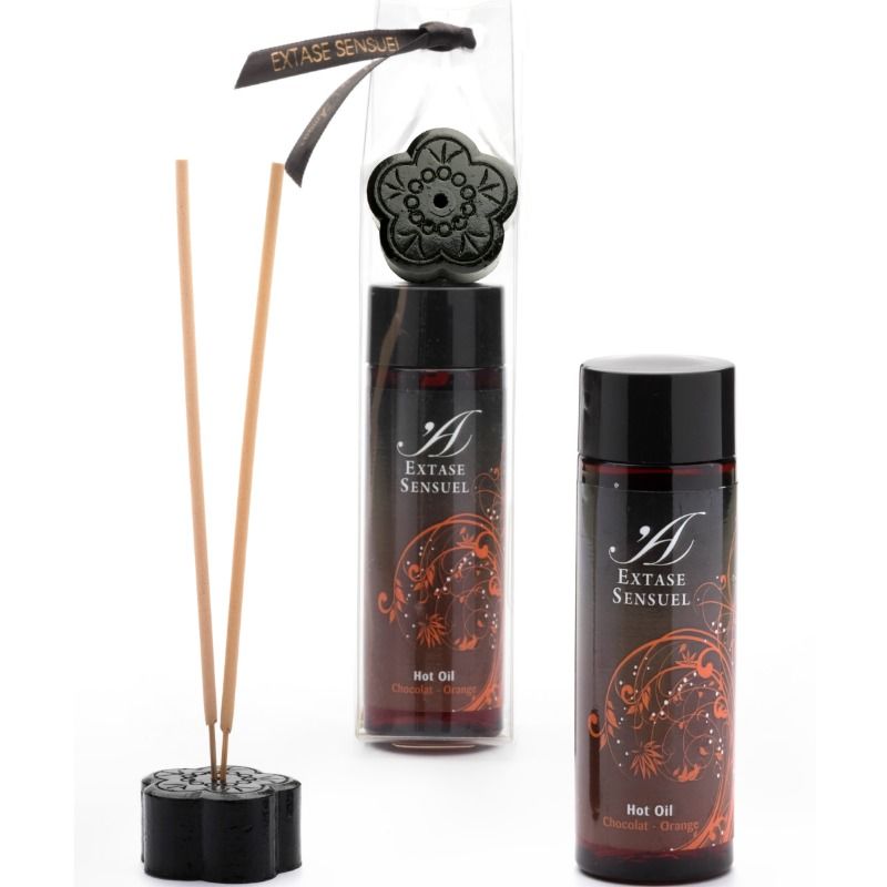 EXTASE SENSUAL - ÓLEO ESTIMULANTE CHOCOLATE E LARANJA 100 ML - Sex Shop Sexy