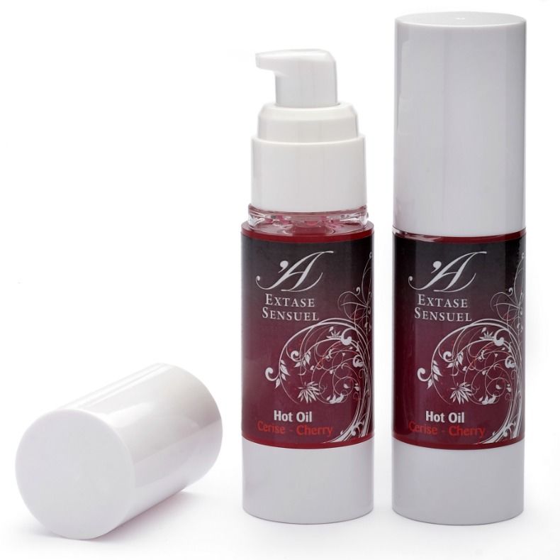 EXTASE SENSUAL - ÓLEO ESTIMULANTE CALOR CEREJA 30 ML - Sex Shop Sexy