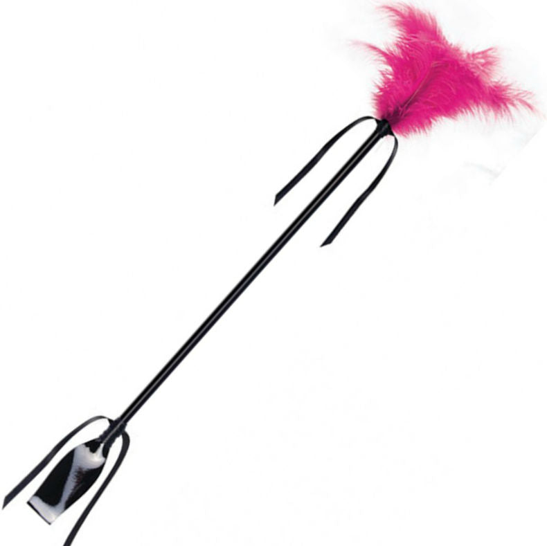 SECRETPLAY - FUSTA E PENA PRETA E FUCSIA - Sex Shop Sexy