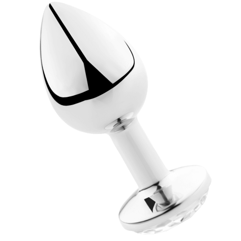SECRETPLAY - PLUG ANAL EM ALUMÍNIO TRANSPARENTE 8 CM - Sex Shop Sexy