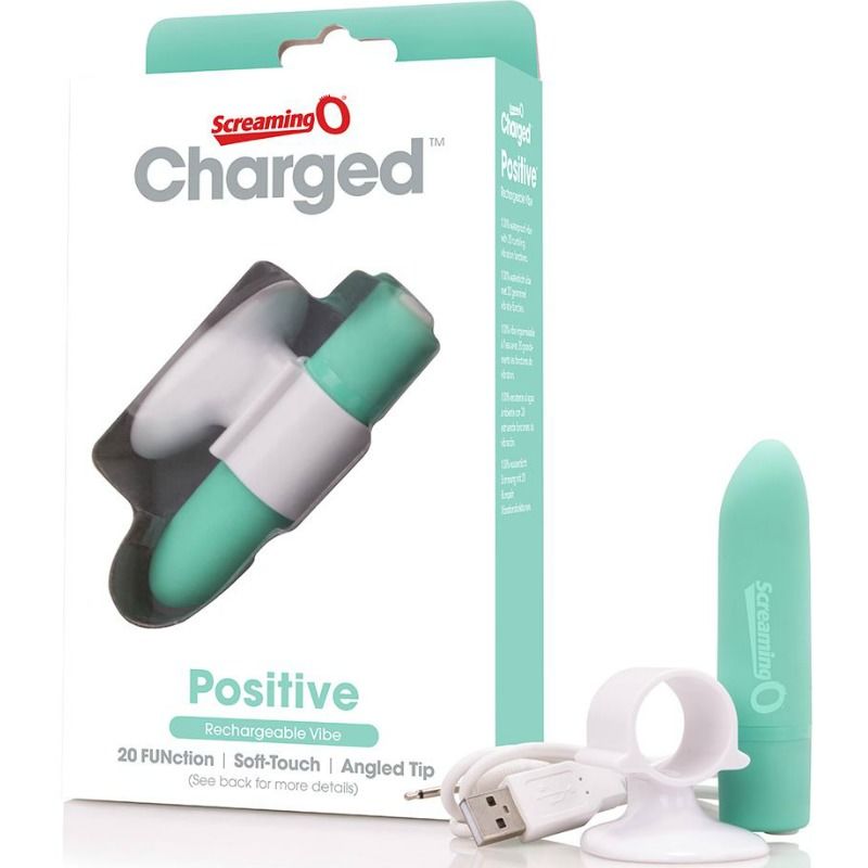 SCREAMING O - MASSAGER RECARREGVEL POSITIVO VERDE - Sex Shop Sexy