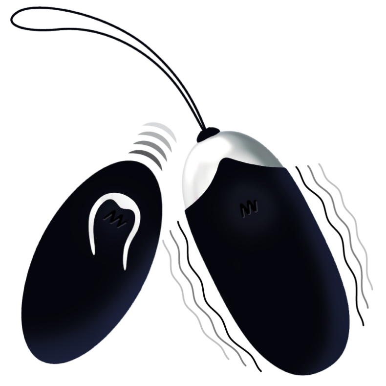 INTENSE - FLIPPY II OVO RECARREGÁVEL COM CONTROLO REMOTO NEGRO - Sex Shop Sexy