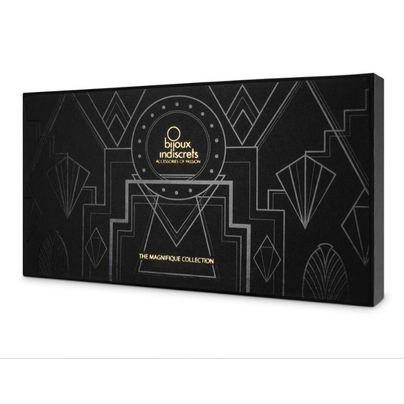 BIJOUX - MAGNIFIQUE COLAR METÁLICO COM FRANJAS DOURADO - Sex Shop Sexy