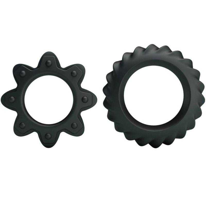 BAILE - KIT 2 ANÉIS DE SILICONE RING FLOWERING - Sex Shop Sexy