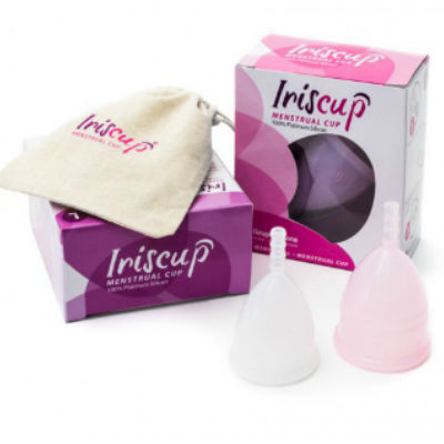 IRISCUP - COPO MENSTRUAL ROSA PEQUENO + BOLSA ESTERILIZADORA GRÁTIS - Sex Shop Sexy