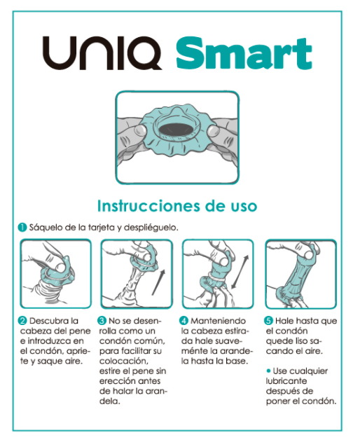 UNIQ - SMART PRESERVATIVOS PRÉ-EREÇÃO SEM LÁTEX 3 UNIDADES - Sex Shop Sexy
