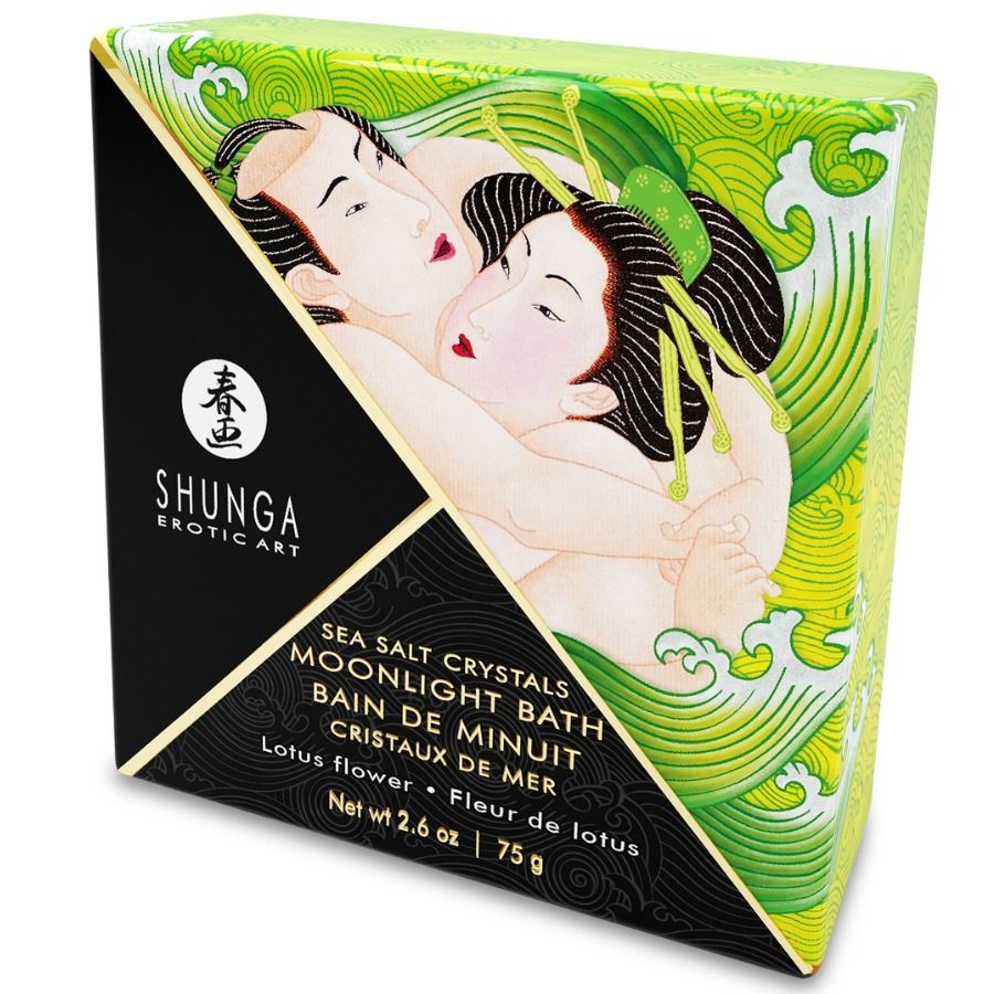 SHUNGA - SAIS DE BANHO AROMATIZADOS LÓTUS 75 GR - Sex Shop Sexy