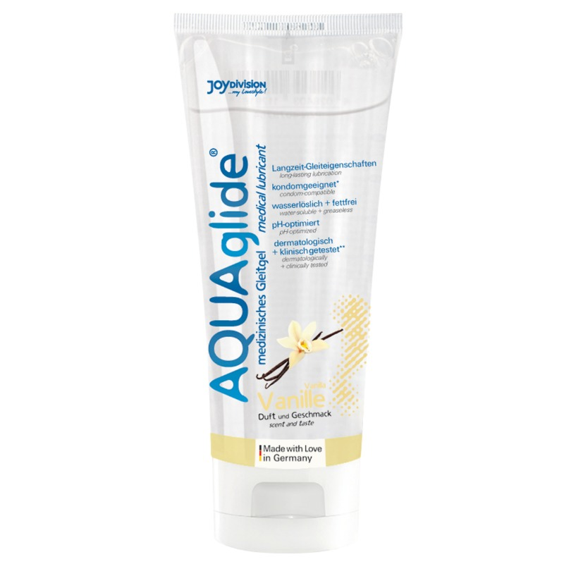 JOYDIVISION AQUAGLIDE - LUBRIFICANTE SABOR BAUNILHA À BASE DE ÁGUA 100 ML - Sex Shop Sexy