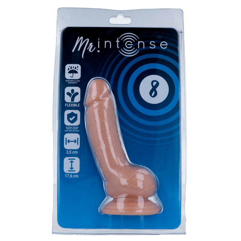 MR INTENSE - 8 DILDO REALISTA 17.6 CM x 3.5 CM - Sex Shop Sexy