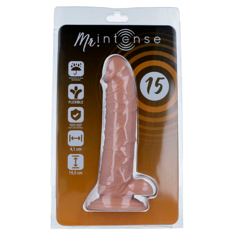 MR INTENSE - 15 DILDO REALISTA 19.5 CM x 4.1 CM - Sex Shop Sexy