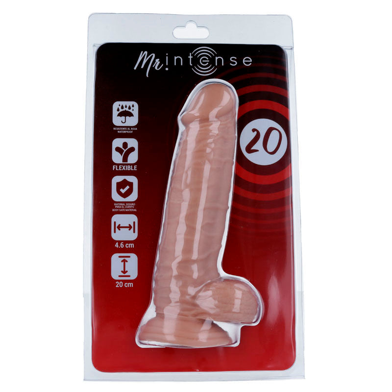 MR INTENSE - 20 DILDO REALISTA 20 CM x 4.6 CM - Sex Shop Sexy