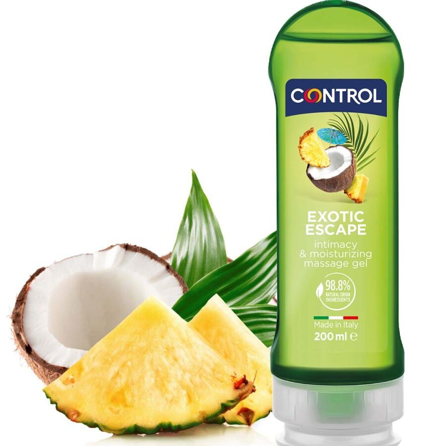 CONTROL - 2 EM 1 MASSAGEM & PRAZER EXOTIC 200 ML - Sex Shop Sexy