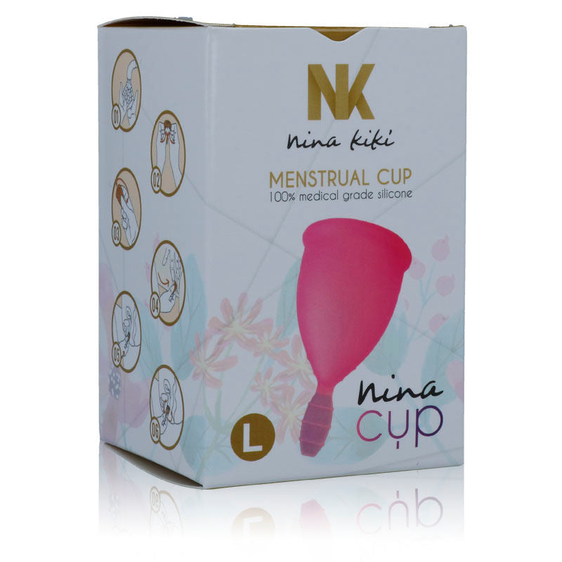 NINA KIKÍ - COPO MENSTRUAL ROSA - TAMANHO L - Sex Shop Sexy