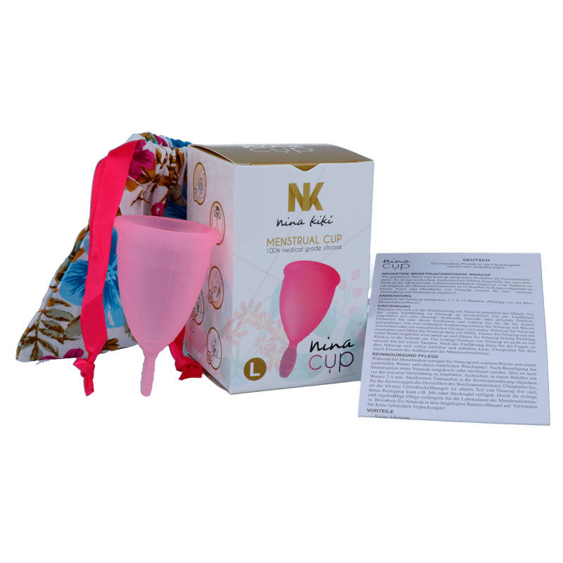 NINA KIKÍ - COPO MENSTRUAL ROSA - TAMANHO L - Sex Shop Sexy