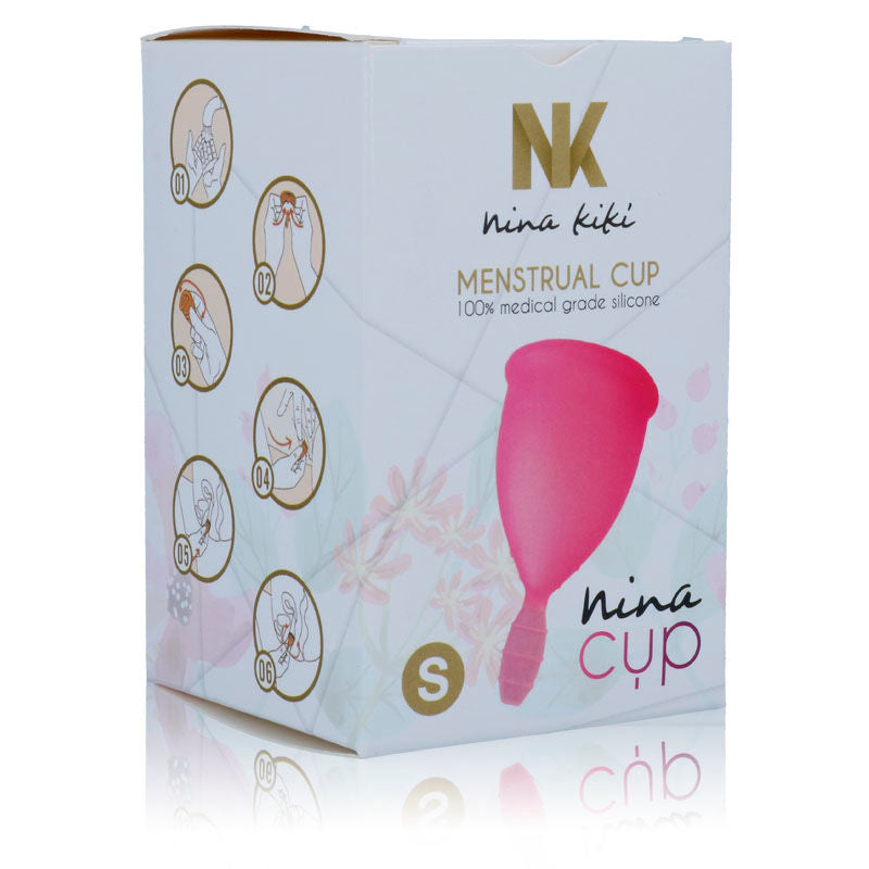NINA KIKÍ - COPO MENSTRUAL ROSA - TAMANHO S - Sex Shop Sexy