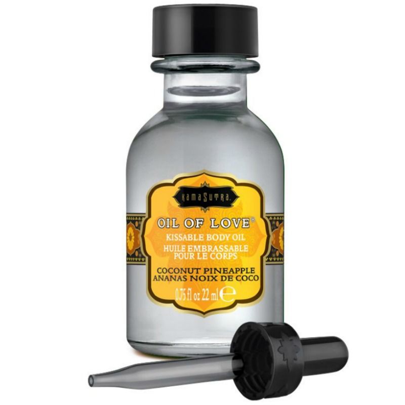KAMASUTRA - ÓLEO COMESTÍVEL - COCO E ANANÁS 22 ML - Sex Shop Sexy