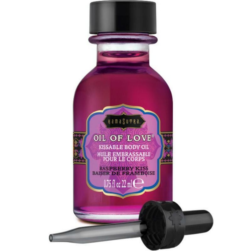 KAMASUTRA - ÓLEO COMESTÍVEL - FRAMBOESA 22 ML - Sex Shop Sexy