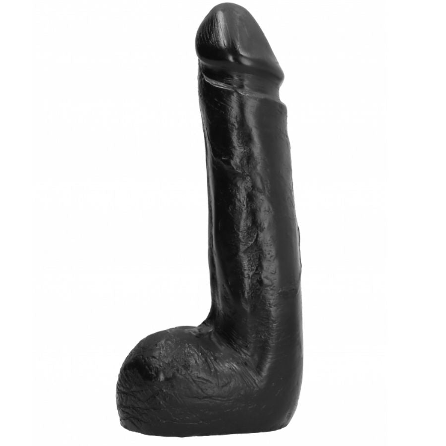TODO NEGRO - DILDO REALISTA PRETO SUAVE 20 CM