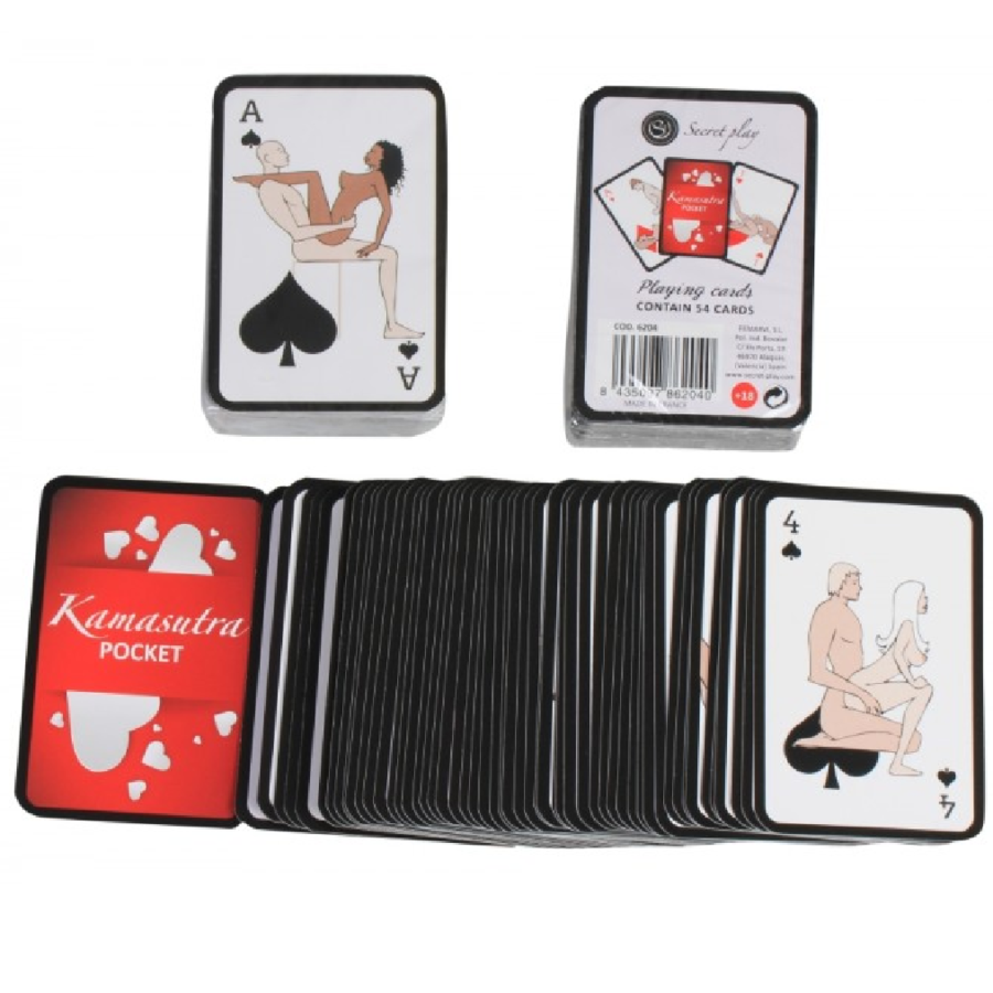 SECRETPLAY - CARTAS KAMASUTRA MINI (ES/EN/PT/IT/FR/DE) - Sex Shop Sexy