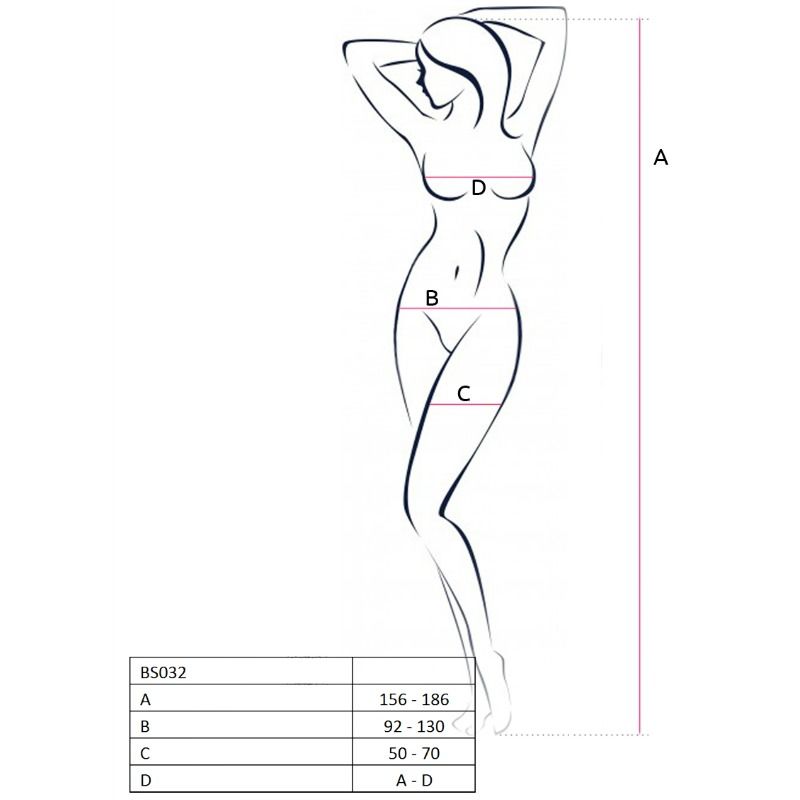 PASSION - BODYSTOCKING MULHER BS032 VERMELHO TAMANHO ÚNICO - Sex Shop Sexy