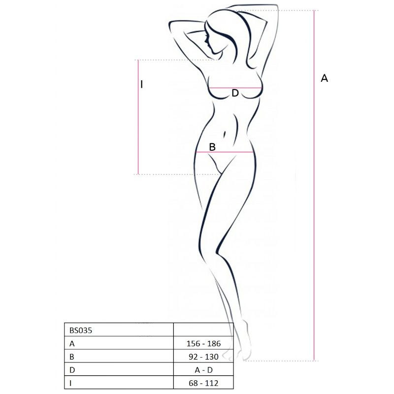 PASSION - BODYSTOCKING MULHER BS035 VERMELHO TAMANHO ÚNICO - Sex Shop Sexy